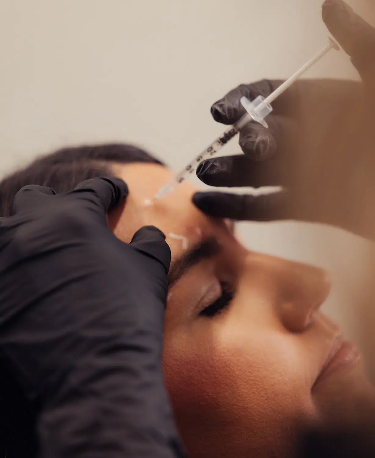 woman receiving injectable treatment at bcrn aesthetics