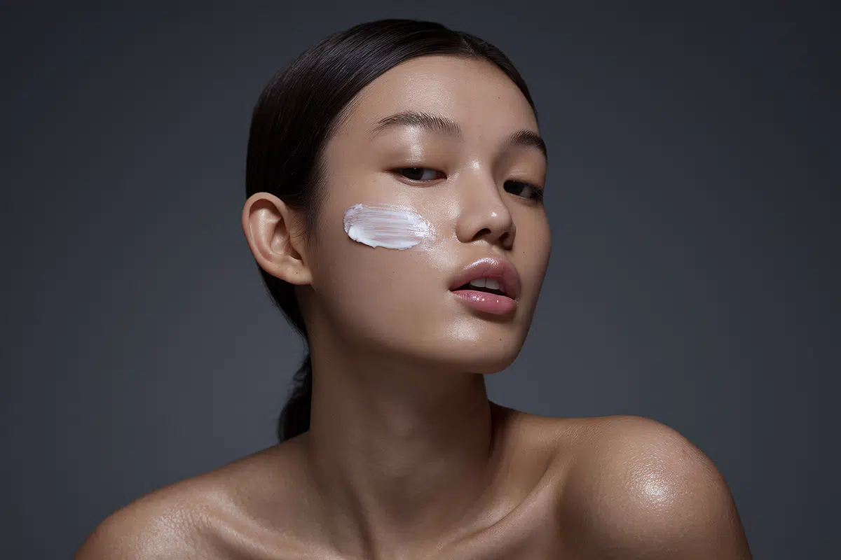 portrait of a young woman with flawless skin portrait of a young woman with flawless skin